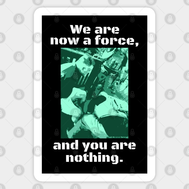 We Are A Force Sticker by GymCastic